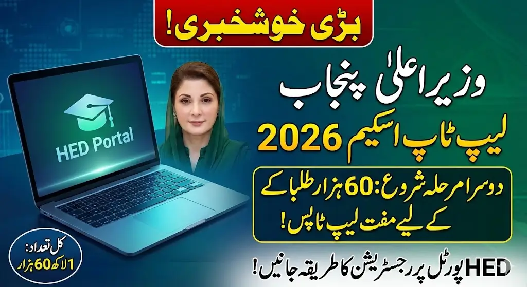 CM Punjab Laptop Scheme Phase 2 (2026) – Complete Guide to Eligibility, Online Application & Benefits for 60,000 Students